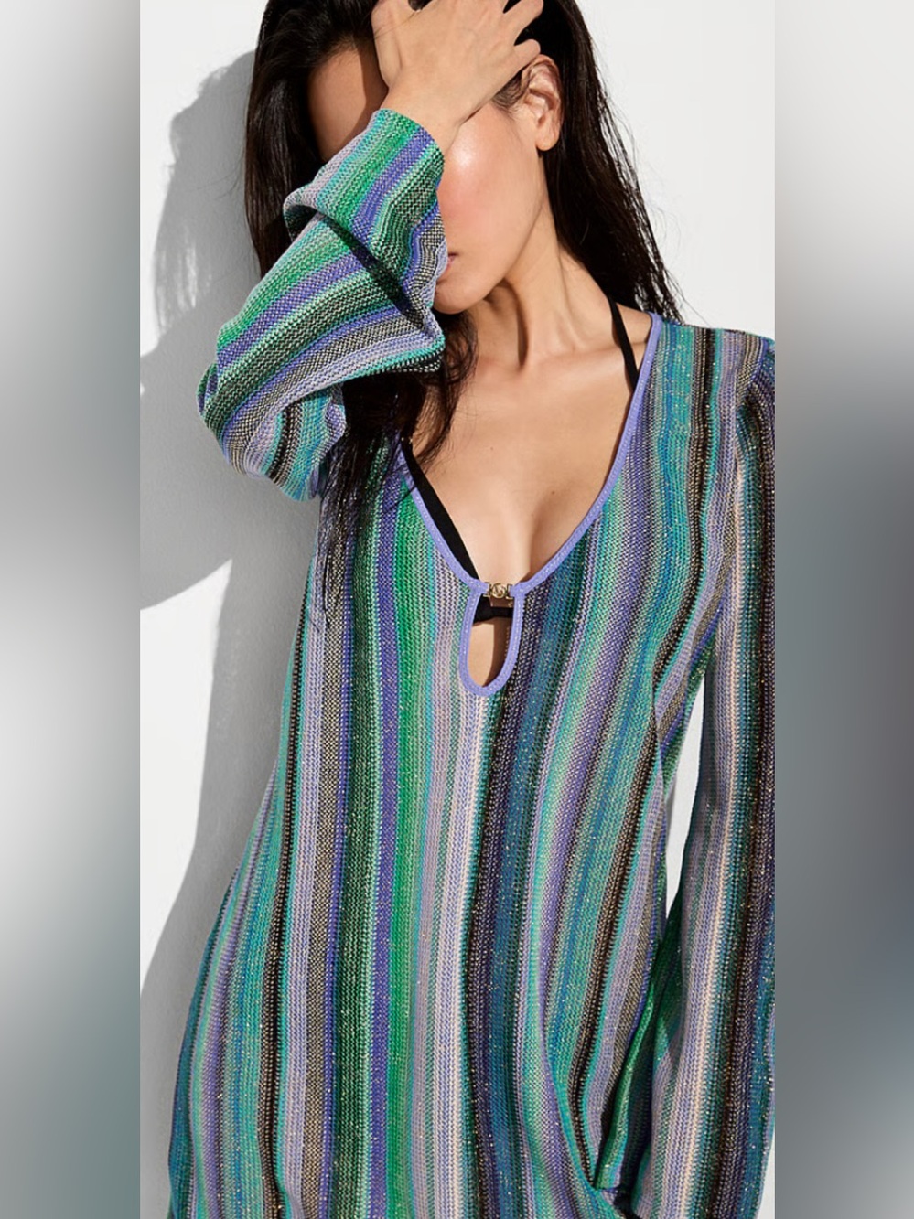 Absolutely stunning brand new, sexy beach cover/ summer dress/ knit,shimmerLarge